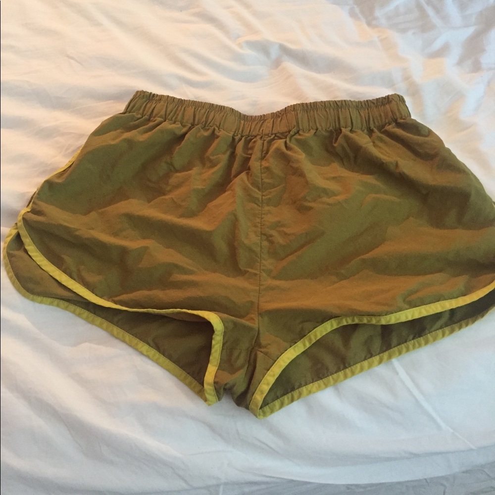 Green urban outfitters athletic shorts